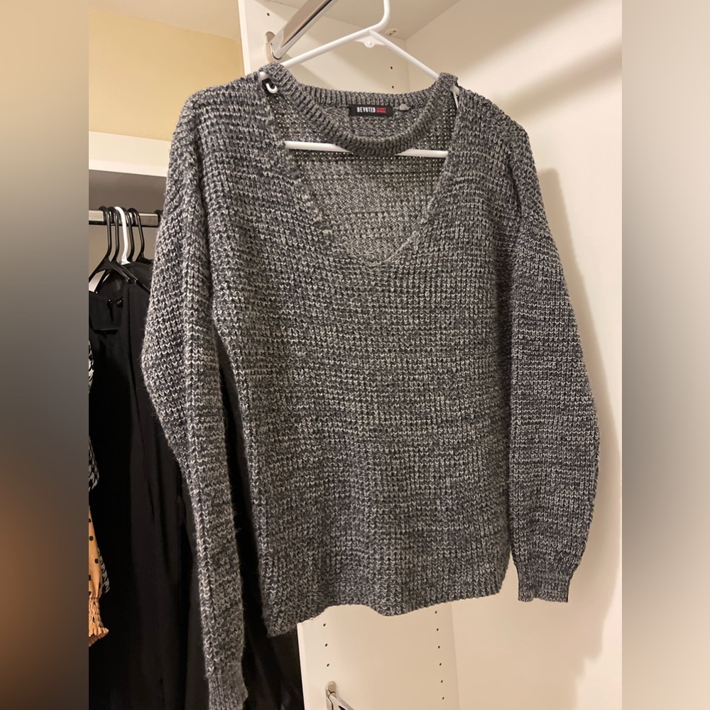 Gray sweater